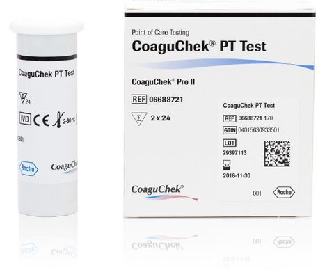 COAGUCHEK&reg; PT TEST STRIPS