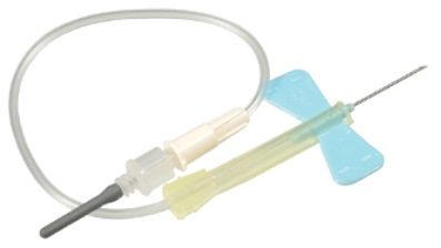 SAFETY-LOK 23Gx19MM TUBE 305MM LUER BLUE