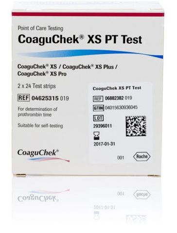 COAGUCHEK&reg; XS PT TEST STRIPS