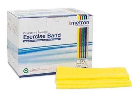 EXERCISE BAND 25M YELLOW LIGHT
