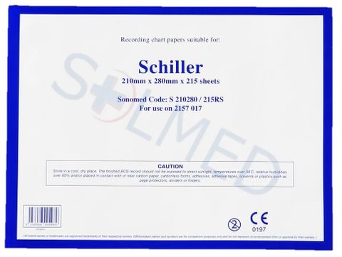 PAPER ECG Z-FOLD SCHILLER 210MM x 280MM
