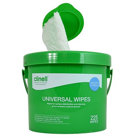 WIPES UNIVERSAL SANITISING CLINELL (225)