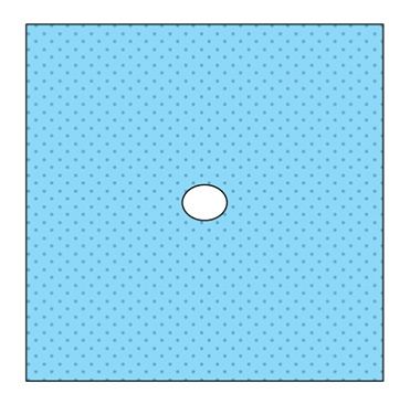 FENESTRATED DRAPES IMPERVIOUS WITH OVAL APERTURE