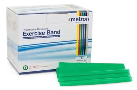 EXERCISE BAND 25M GREEN FIRM