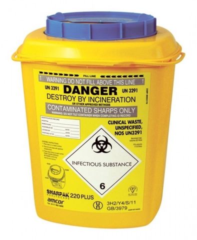 SHARPS SHARPAK BLUE 22L